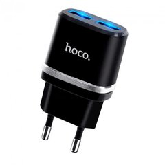 Зарядное устройство HOCO C12 Smart 2USB 2.4A (черный)