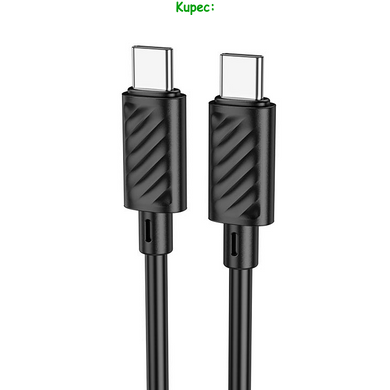 Кабель PD Type-C to Type-C HOCO X88 Gratified 60W 1m (Black)