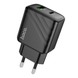 Зарядний пристрій HOCO CS23A - 1USB QC3.0 + 1PD 30W (Black)