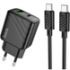 Зарядное устройство HOCO CS23A - 1USB QC3.0 + 1PD 30W + Кабель Type-C to Type-C (Black)