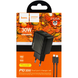 Зарядное устройство HOCO CS23A - 1USB QC3.0 + 1PD 30W + Кабель Type-C to Type-C (Black)