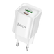 Зарядний пристрій HOCO C147A - 1USB + 1USB-С PD QC3.0 20W (White)