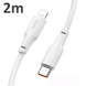 Кабель PD Type-C to Lightning HOCO X93 Force 20W 2m (White)