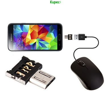 Перехідник OTG Short Micro USB to USB (Silver)