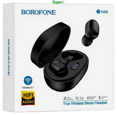 Навушники бездротові BOROFONE BW06 Manner True TWS (Black)