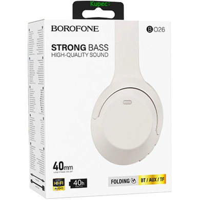 Наушники беспроводные Borofone BO26 (White)