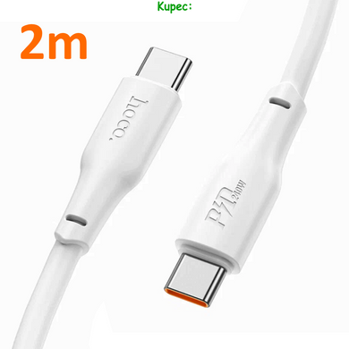Кабель PD Type-C to Type-C HOCO X93 Force 240W 2m (White)