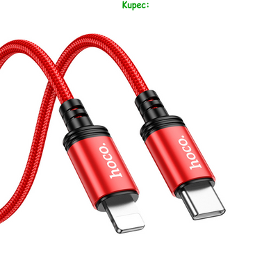 Кабель PD Type-C to Lightning HOCO X89 Wind 1m (Red)