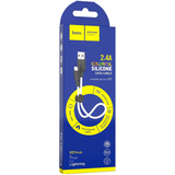 Кабель Lightning HOCO X21 Plus Silicone 0.25m (White-Black)
