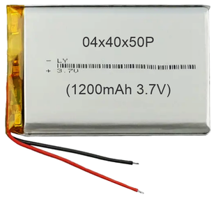 Літій-полімерний акумулятор 044050 (1200mAh Li-Pol 3.7V) 2 дроти