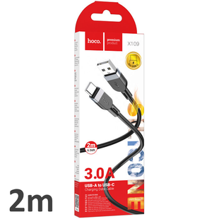 Кабель Type-C HOCO X109 Energy Silicone 2m (Black)