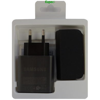 Зарядний пристрій 35W - 1USB + 1PD для Samsung + Кабель Type-C to Type-C (Black)