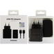 Зарядний пристрій 35W - 1USB + 1PD для Samsung + Кабель Type-C to Type-C (Black)