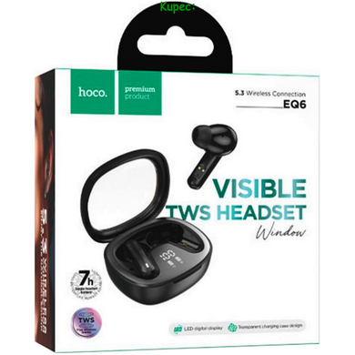 Навушники бездротові Hoco TWS EQ6 (Black)
