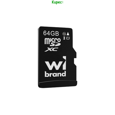Карта пам'яті MicroSD 64Gb Wibrand class 10 (U1)