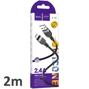 Кабель Lightning HOCO X109 Energy Silicone 2m (Black)