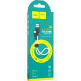 Кабель Type-C HOCO X21 Plus Silicone 0.25m (White-Black)