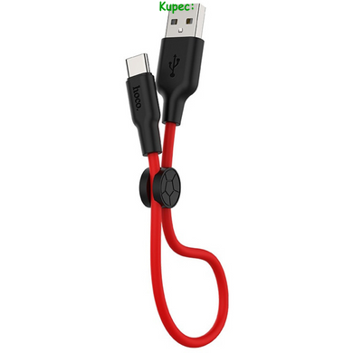 Кабель Type-C HOCO X21 Plus Silicone 0.25m (Red-Black)