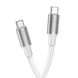 Кабель PD Type-C to Type-C Borofone BX82 Bountiful 60W 1m (White)