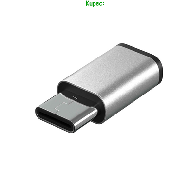 Перехідник зарядки Borofone BV4 Type-C to Micro USB (Silver)