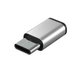 Перехідник зарядки Borofone BV4 Type-C to Micro USB (Silver)