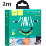 Кабель Type-C HOCO X21 Plus Silicone 2m (White-Black)