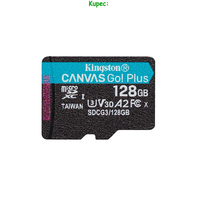 Карта пам'яті MicroSD 128Gb Kingston Canvas Go Plus A2 V30 (U3) R170 W70