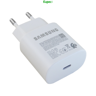 Зарядное устройство 25W - PD USB-C для Samsung (White)