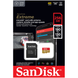Карта памяти MicroSD 256Gb Sandisk Extreame A2 V30 (U3) R190 W130 + SD-adapter