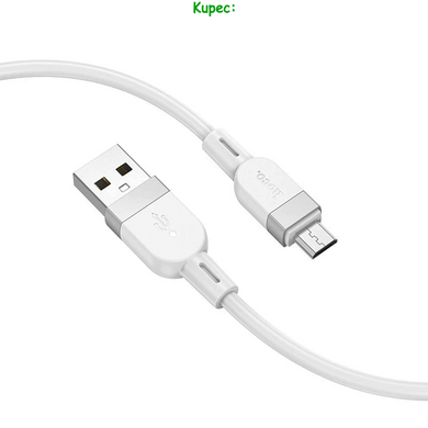 Кабель Micro USB HOCO X109 Energy Silicone 1m (White)