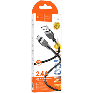 Кабель Micro USB HOCO X109 Energy Silicone 1m (Black)