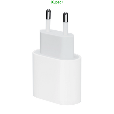 Зарядний пристрій 20W - PD USB-C для Apple (White)