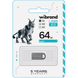 Флеш пам'ять USB 64Gb Wibrand Lynx Silver