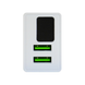 Зарядний пристрій LCD + 2 USB 3,1A (White)