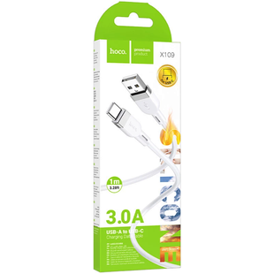 Кабель Type-C HOCO X109 Energy Silicone 1m (White)