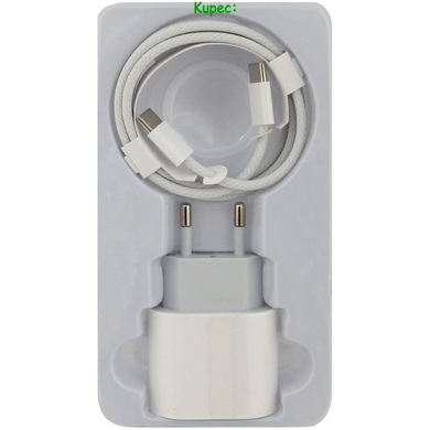 Зарядний пристрій 35W PD USB-C для Apple 16 Pro Max + Кабель Type-C to Type-C (White)
