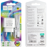 Зарядний пристрій HOCO C109A - 1USB QC3.0 18W + Кабель Micro (White)
