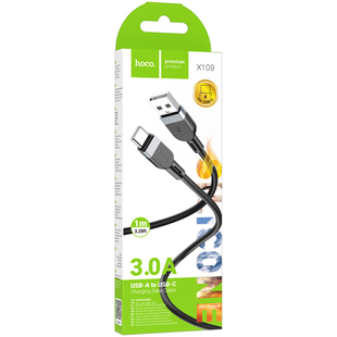 Кабель Type-C HOCO X109 Energy Silicone 1m (Black)
