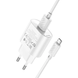 Зарядний пристрій HOCO C109A - 1USB QC3.0 18W + Кабель Micro (White)