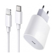 Зарядний пристрій 25W - PD USB-C для Apple + Кабель Type-C to Lightning (White)