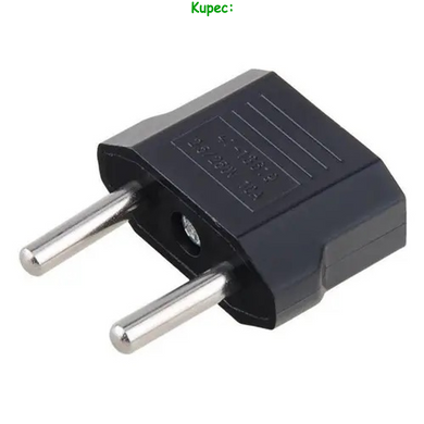 Переходник сетевой EU to US, UK (Black)